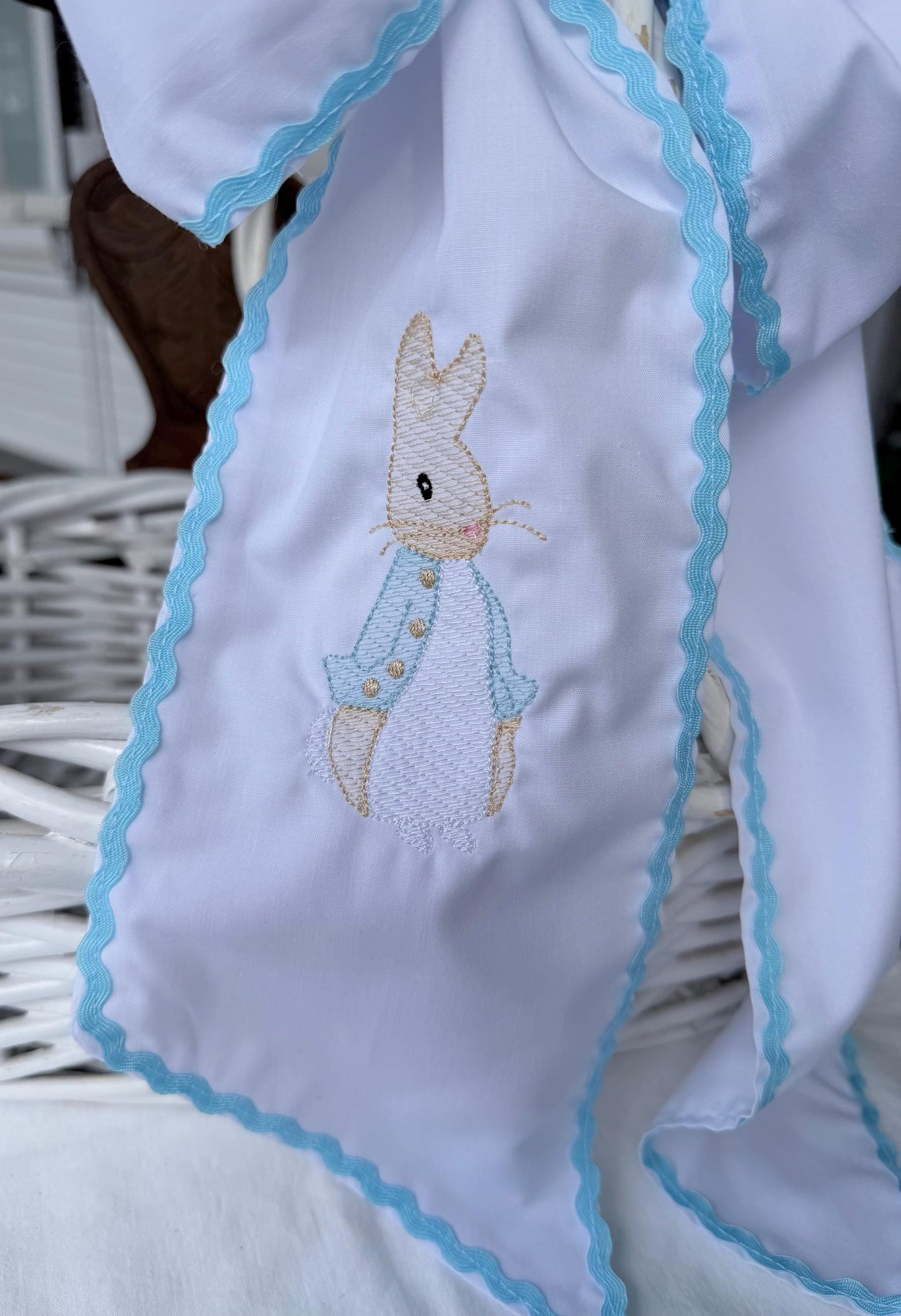 Personalized Easter Basket Sash | Monogram Easter Bow | Custom Embroidered Easter Basket Ribbon | Easter Gift for Kids | Easter Basket Decor