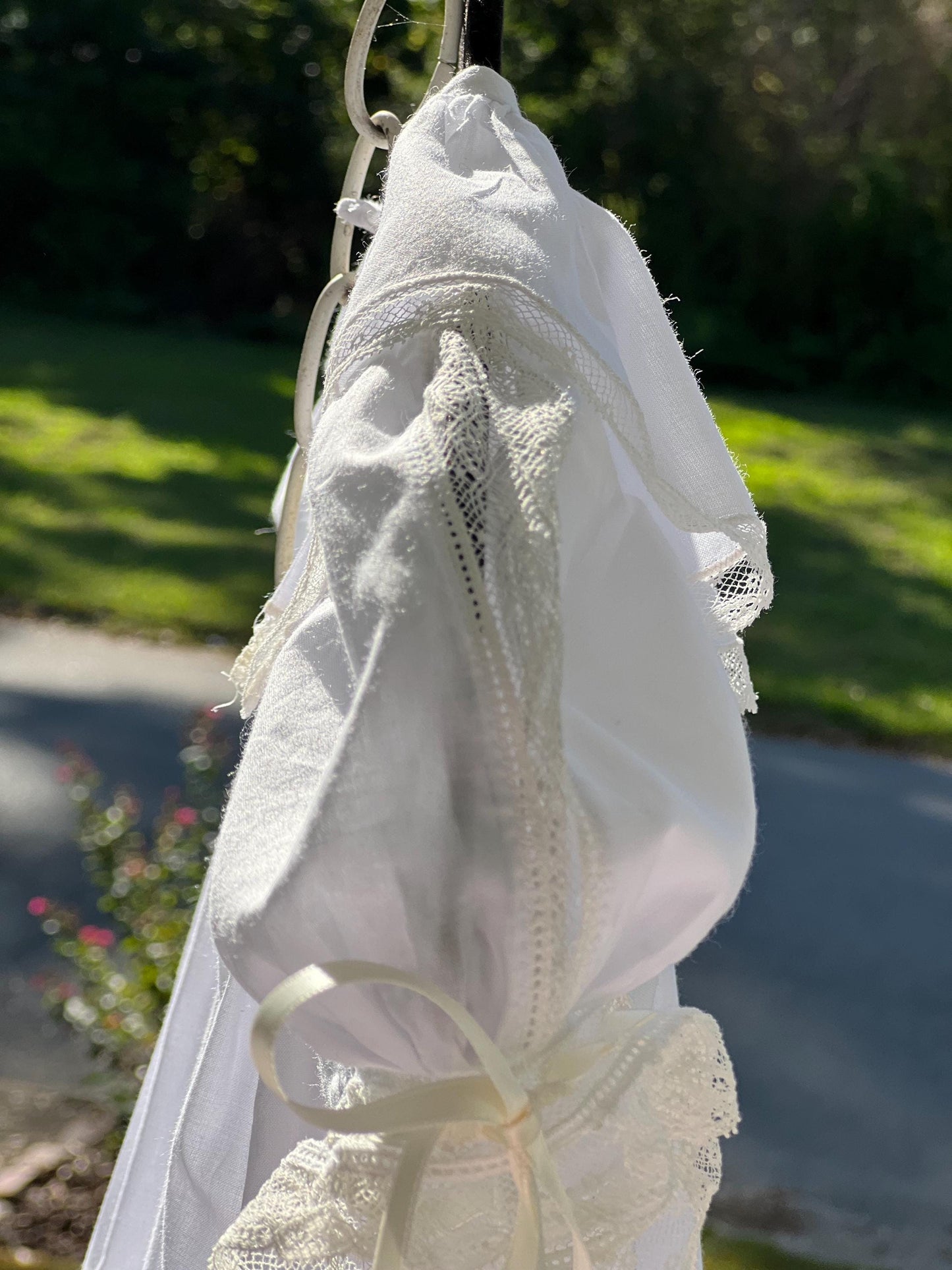 Heirloom Bishop Flower Girl Dress, Imperial Batiste & Lace
