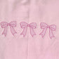 Pink Embroidered Bow Sweatshirt