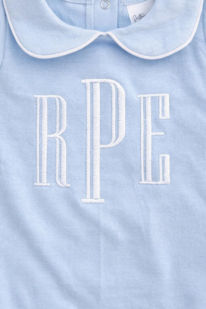 Personalized Boys Short Sleeve Bubble - Blue