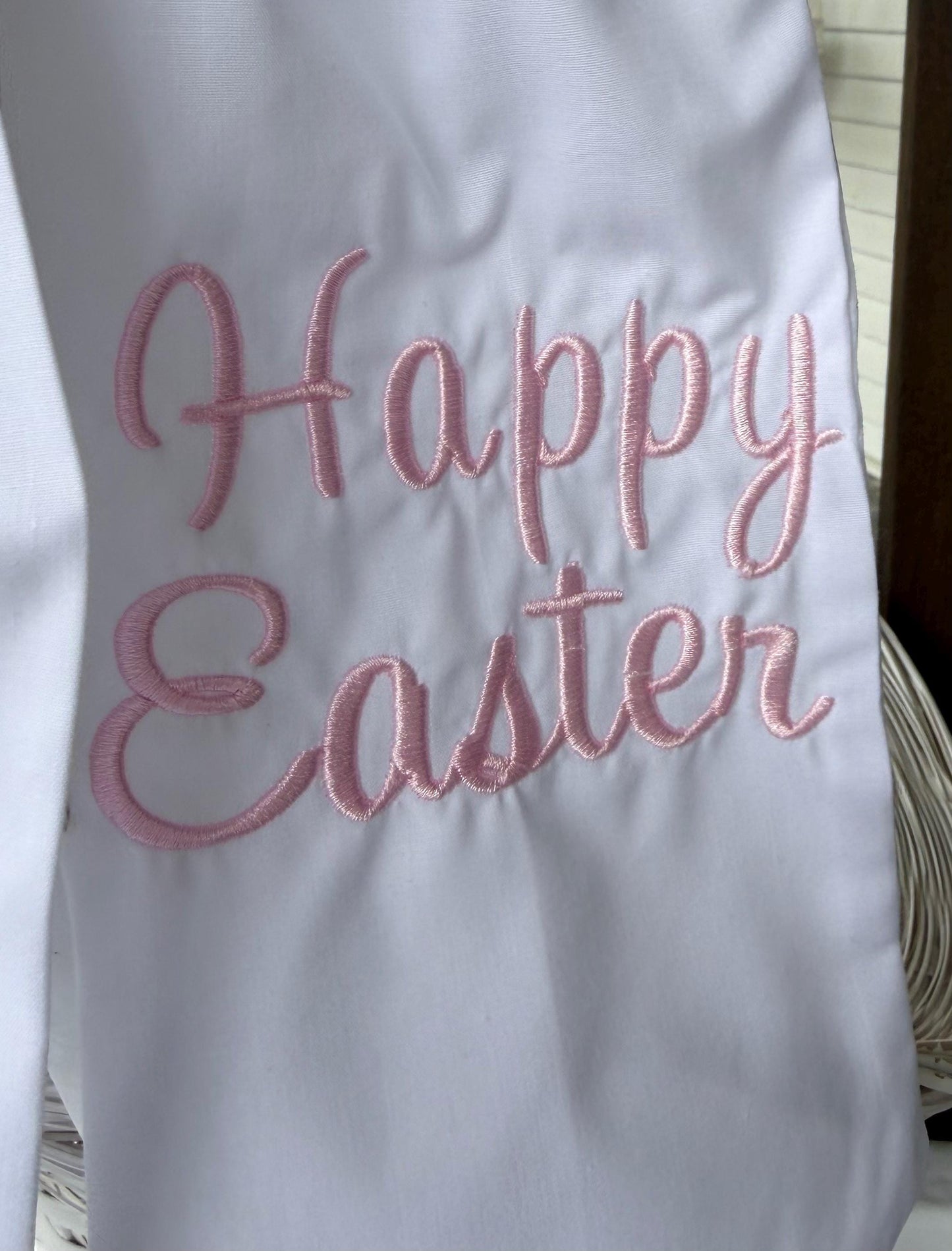 Personalized Easter Basket Sash | Monogram Easter Bow | Custom Embroidered Easter Basket Ribbon | Easter Gift for Kids | Easter Basket Decor