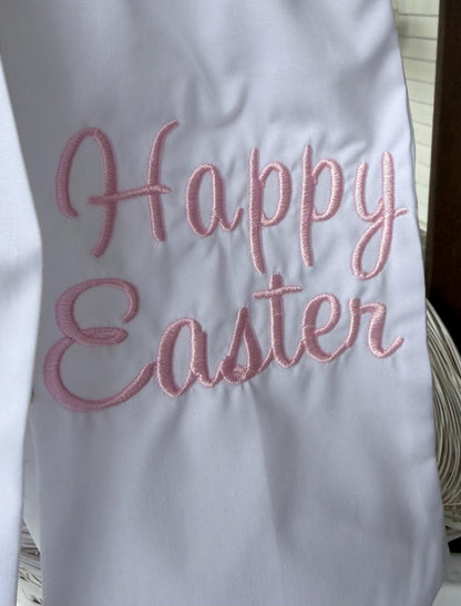 Personalized Easter Basket Sash | Monogram Easter Bow | Custom Embroidered Easter Basket Ribbon | Easter Gift for Kids | Easter Basket Decor