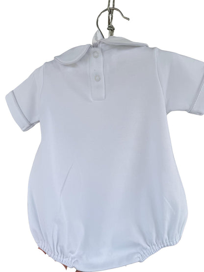 Personalized Sailboat Bubble Romper – Baby Boy Cotton