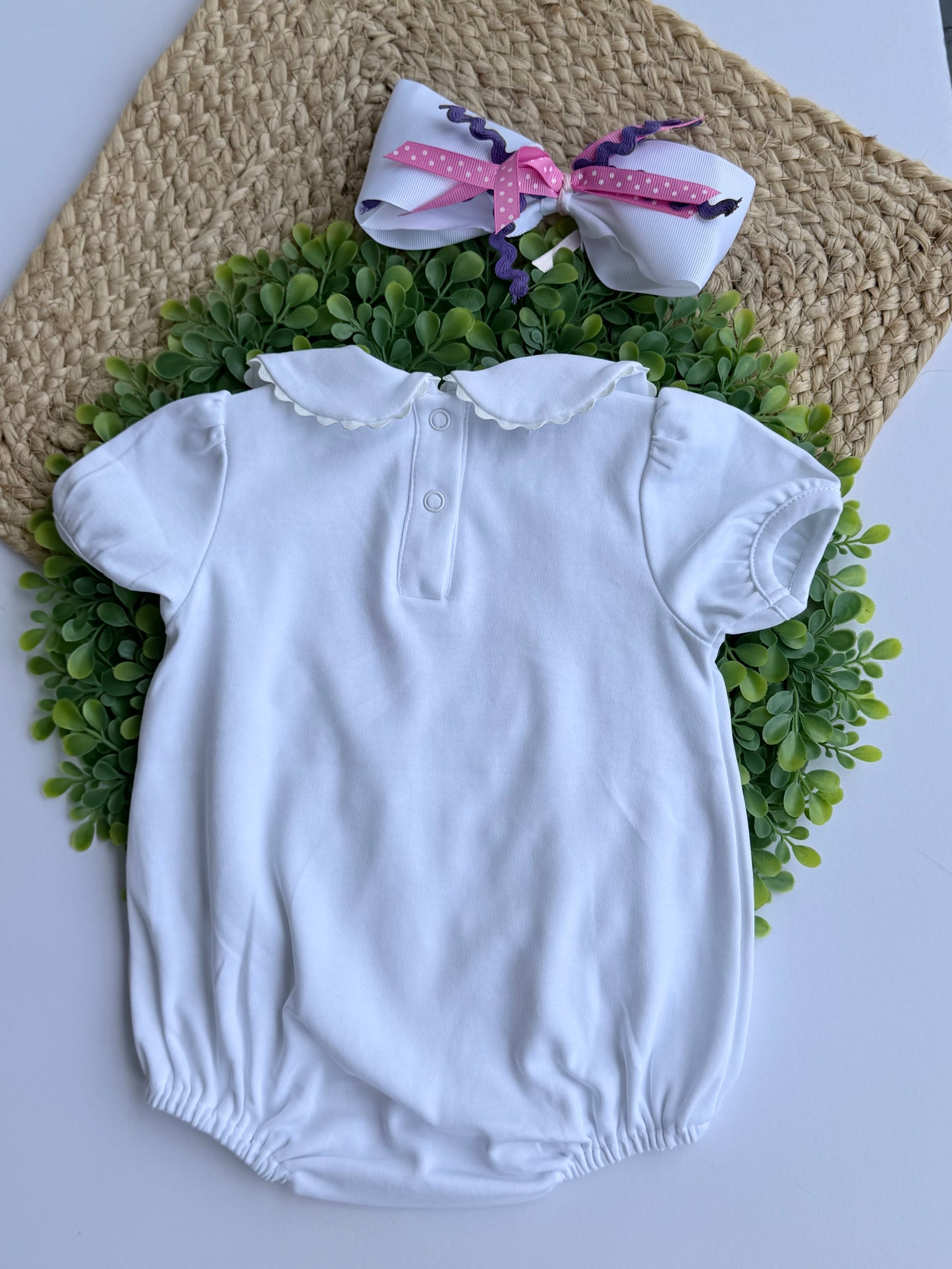 Monogrammed Bubble Romper