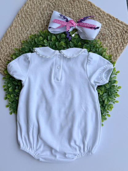 Monogrammed Bubble Romper