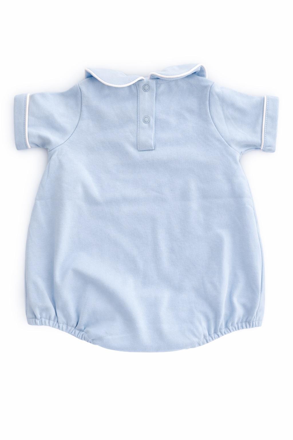 Personalized Boys Short Sleeve Bubble - Blue