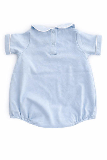 Personalized Boys Short Sleeve Bubble - Blue