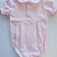 Girls Short Sleeve Collared Bubble- Pink with Ducks