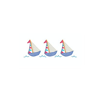 Personalized Sailboat Bubble Romper – Baby Boy Cotton